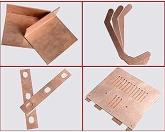 C110 Copper Sheet 99.9% Pure Copper Conductive, Thermal, and Corrosion Resistant Sheet Metal Plate, for Electrical and Thermal Conductivity Equipment, T 2mm x W 100mm x L 150mm, 1Pcs